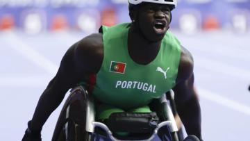 Mamudo Baldé na final dos 100 metros T54 com recorde nacional