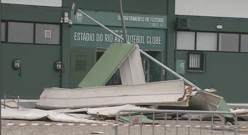 Utilização do estádio do Rio Ave em risco após danos causados por tempestade