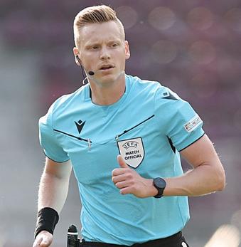 Árbitro belga no SC Braga-Levski