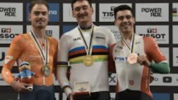Iúri Leitão medalha de bronze no scratch
