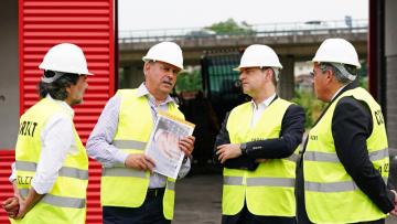 Ricardo Rio visitou obras do novo quartel dos Bombeiros Voluntários de Braga