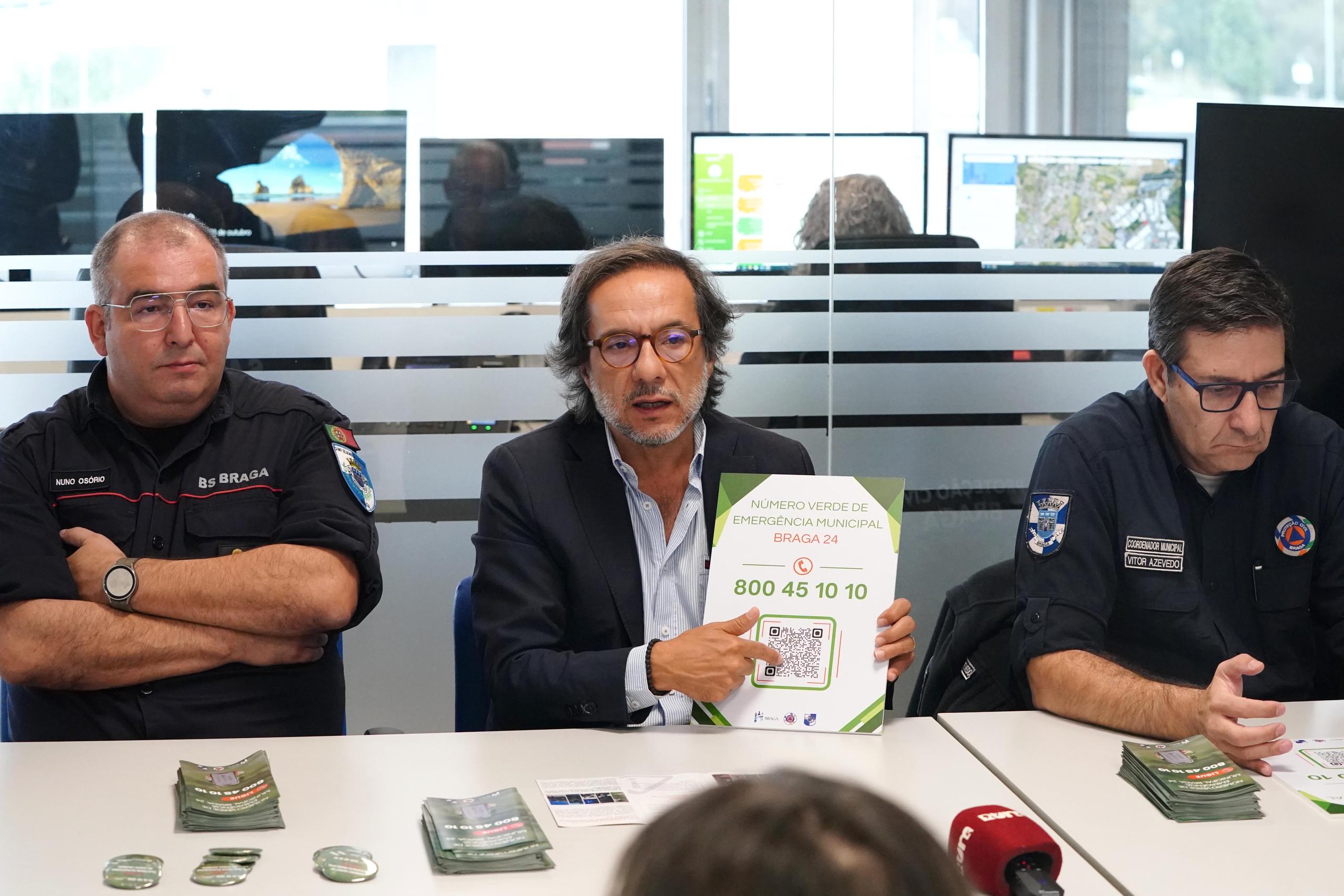 Braga cria Número Verde de Emergência Municipal para melhor atender os cidadãos