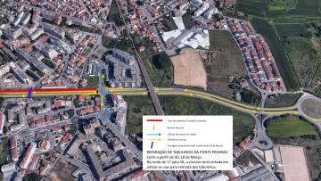 Acesso pedonal sobre a variante de Barcelos cortado esta segunda-feira