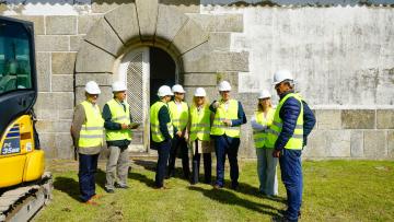 Presidente de Esposende visita obras na Unidade de Saúde de Apúlia