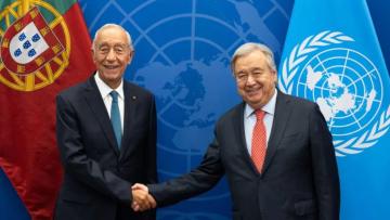 Guterres e Marcelo discutem guerras na Ucrânia e Médio Oriente e ação climática