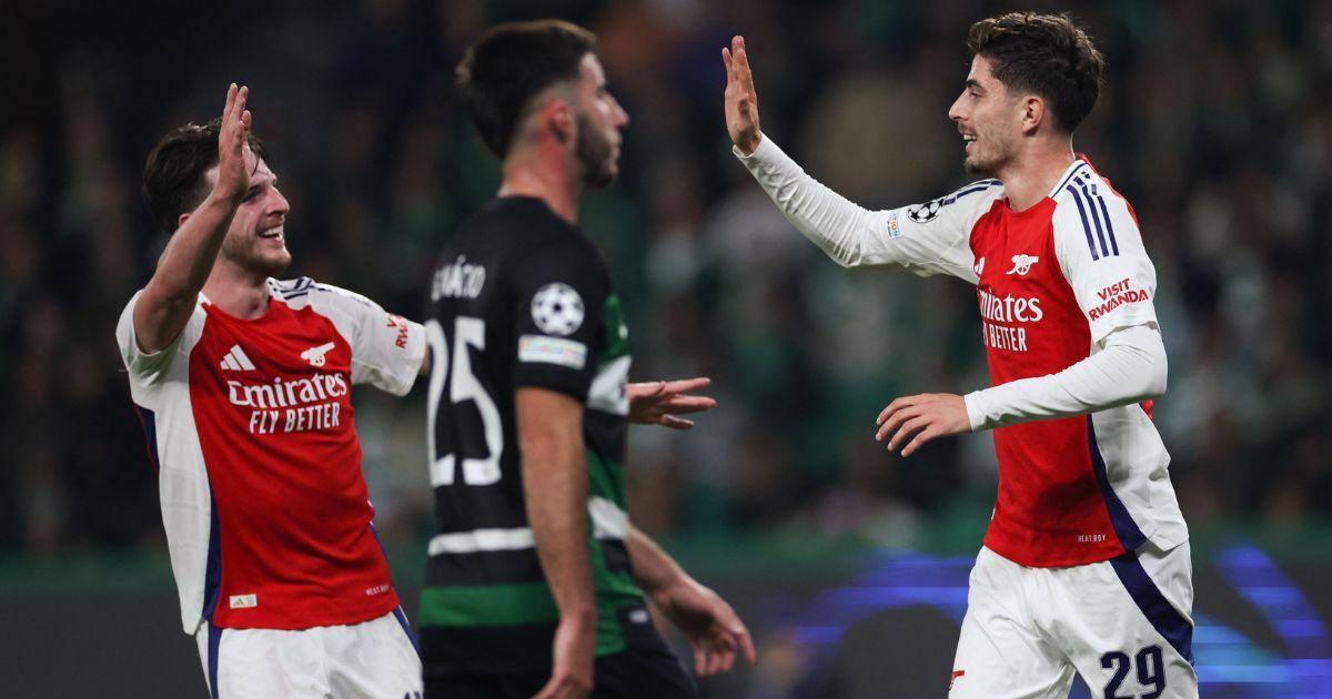 Sporting sofre cinco do Arsenal entre várias goleadas na quinta jornada
