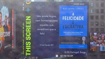 Livro de empresário de Braga é destaque na Times Square
