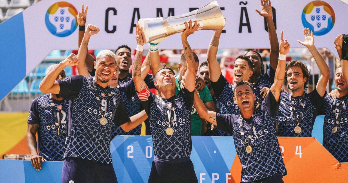 SC Braga é tetracampeão nacional de futebol de praia