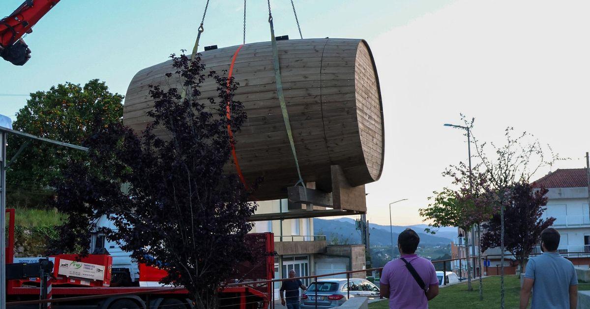 Pipa gigante já está pronta para a Festa do Alvarinho e do Fumeiro em Melgaço