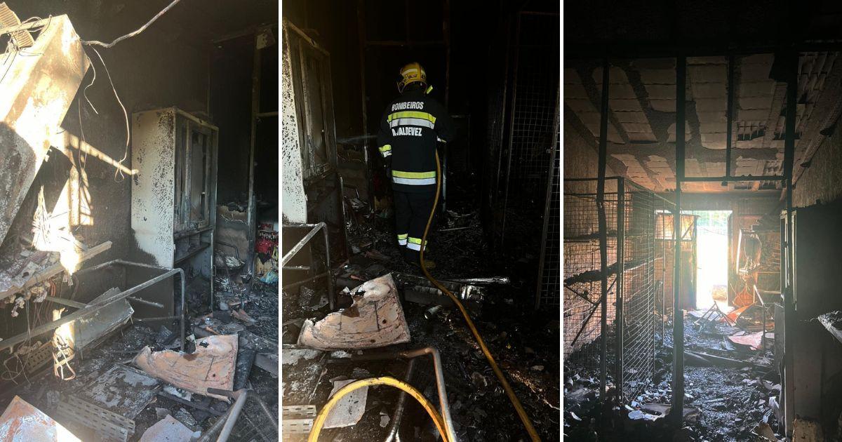 Incêndio destrói instalações de associação desportiva em Arcos de Valdevez
