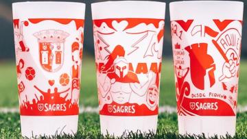SC Braga lança copos reutilizáveis