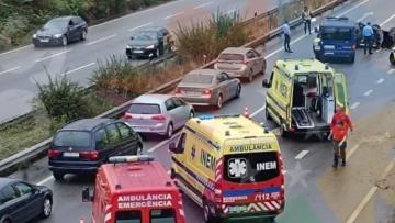 Quatro feridos e trânsito congestionado após acidente na Variante do Cávado