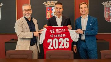 Só Barroso vai estar na camisola do SC Braga na próxima época