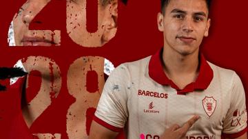 Facundo Cáseres renovou pelo Gil Vicente até 2028