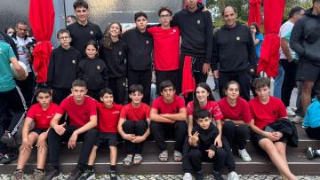 Amigos da montanha no pódio em Tomar