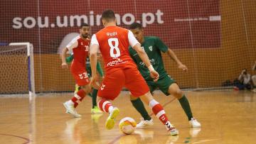 SC Braga vence Leões Porto Salvo e continua na perseguição ao Sporting no campeonato de futsal