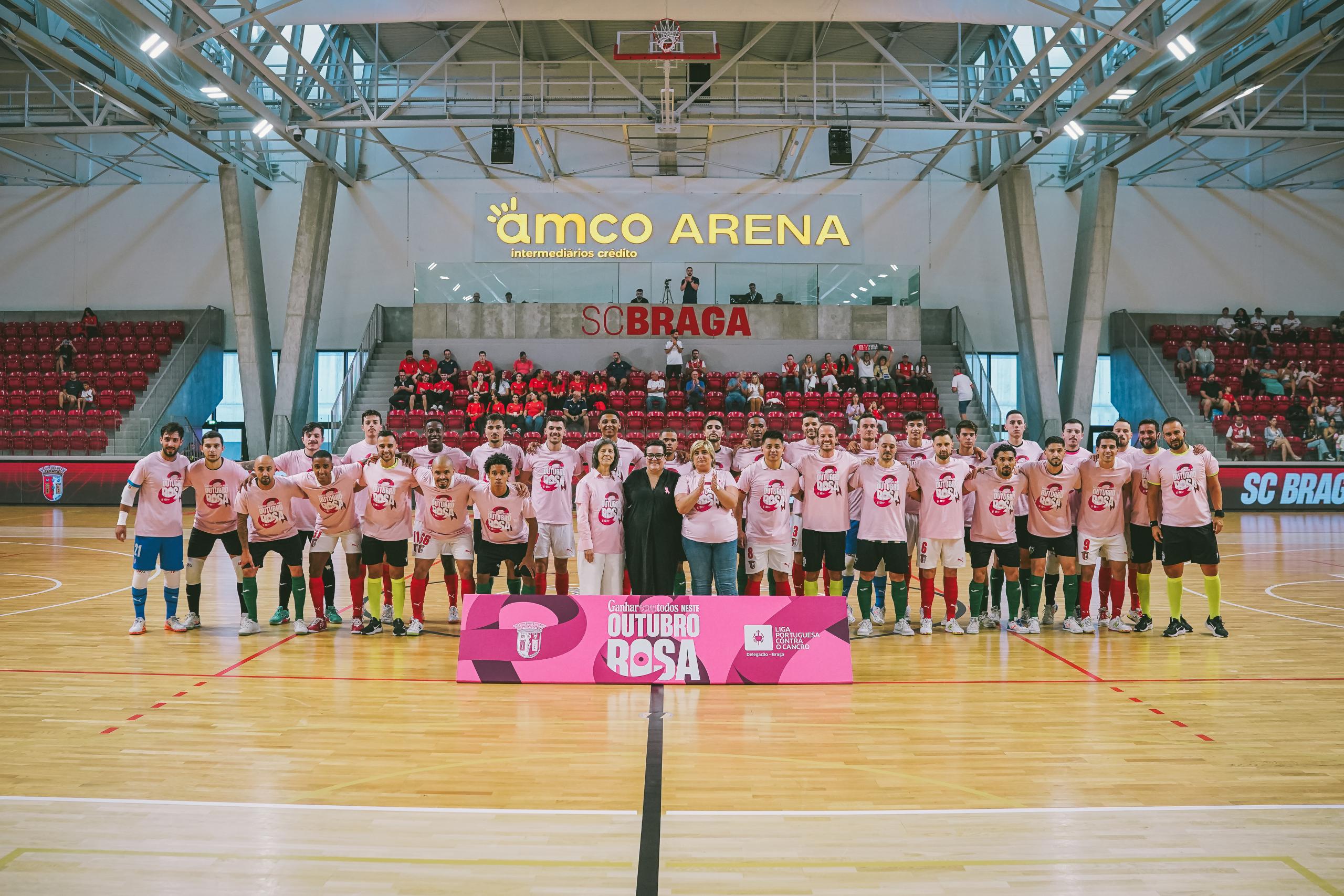 SC Braga promoveu "Ganhar com Todos neste Outubro Rosa" no AMCO Arena
