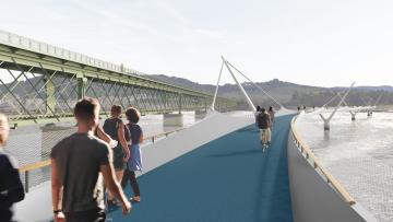 Ponte em “S” vence concurso para travessia pedonal e ciclável em Viana do Castelo