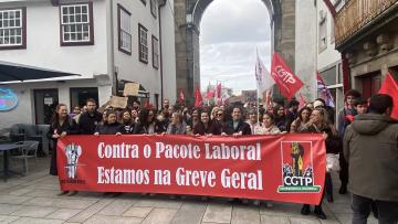 Greve geral em Braga paralisa autocarros, alguns serviços municipais e escolas