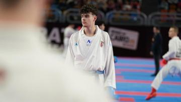 Leonor Gonçalves e Guilherme Gonçalves no Europeu de Karaté