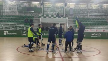 HC Braga fez treino de adaptação à pista do pavilhão do Calafell