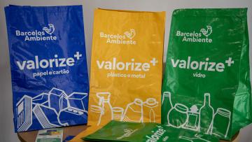 Barcelos oferece sacos para reciclar resíduos produzidos em casa