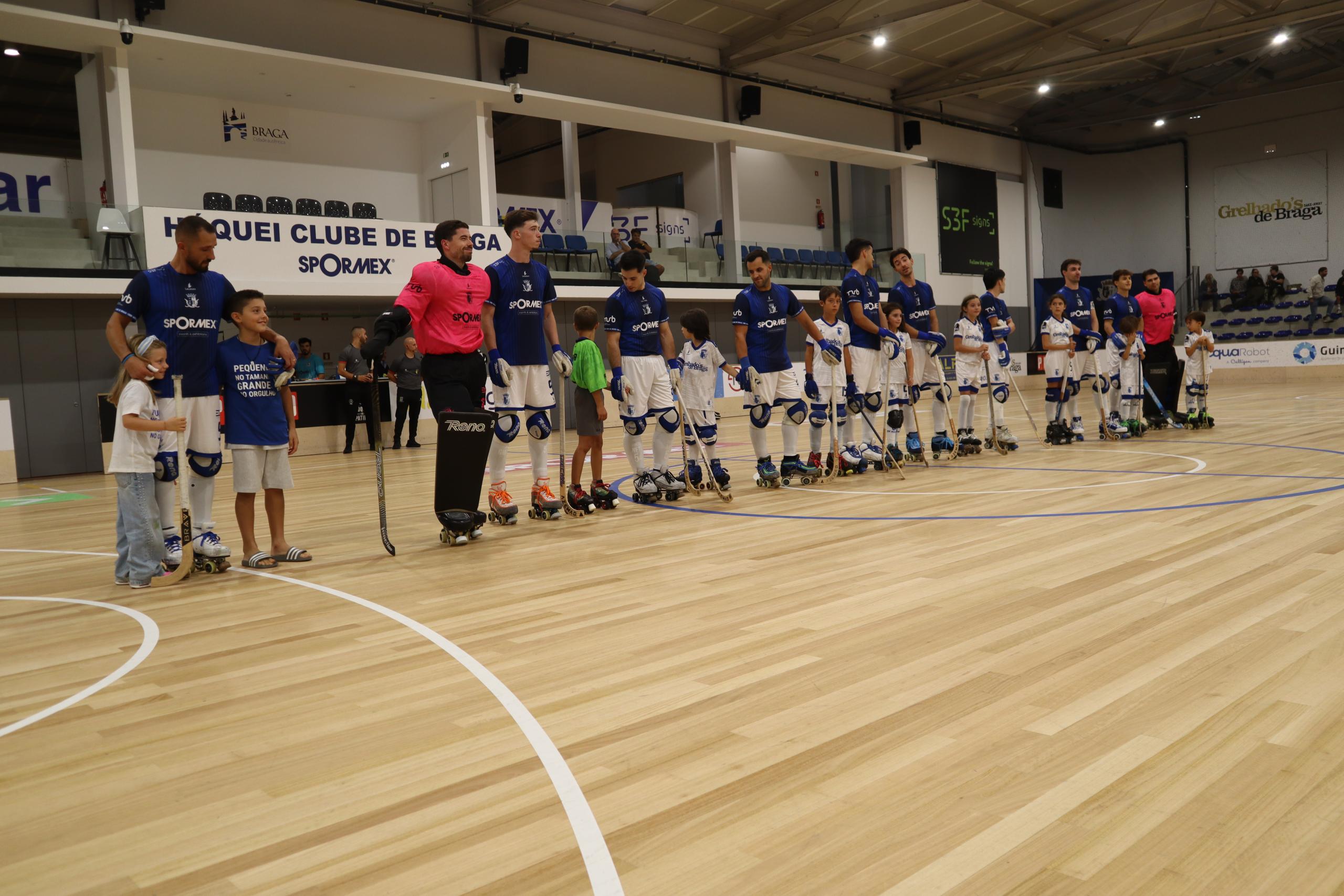 HC Braga venceu Carvalhos, por 4-1, na apresentação aos sócios