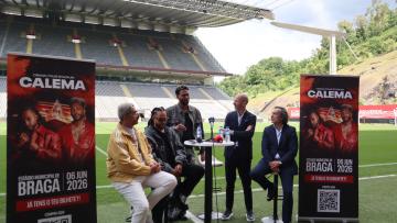 Calema prometem espetáculo «único e memorável» encaixado no «mítico» estádio do Braga