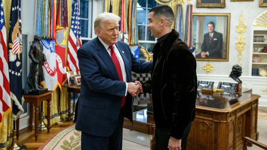 Cristiano Ronaldo agradece convite e receção de Donald Trump na Casa Branca