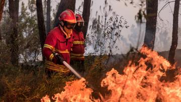 Braga entre os distritos em perigo máximo de incêndio rural