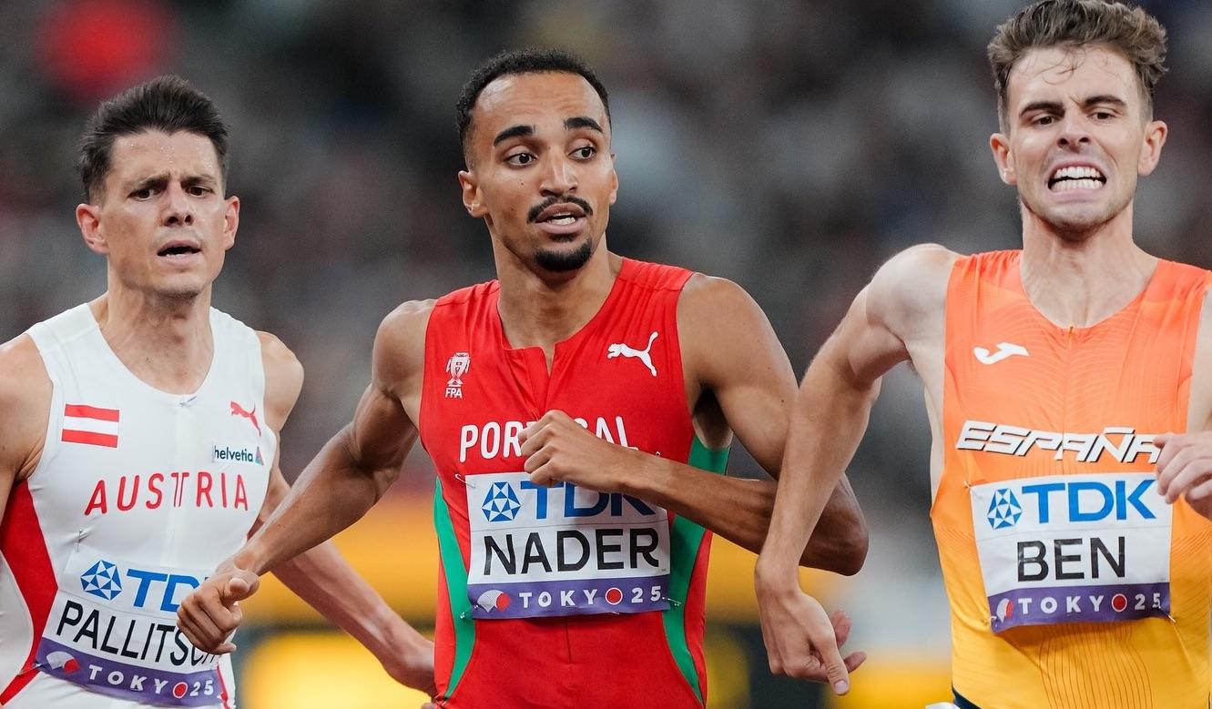 Isaac Nader na final dos 1.500 metros
