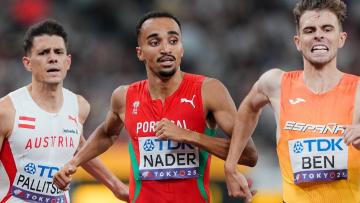 Isaac Nader na final dos 1.500 metros
