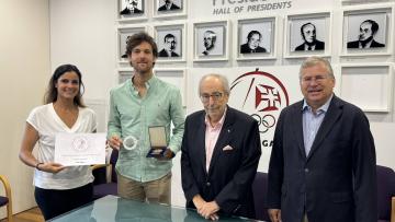 João Sousa homenageado pelo Comité Olímpico de Portugal
