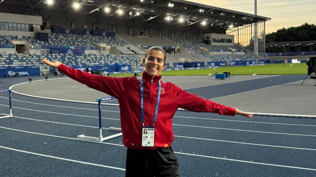 Mariana Machado na final dos 5 mil metros dos Mundiais Universitários