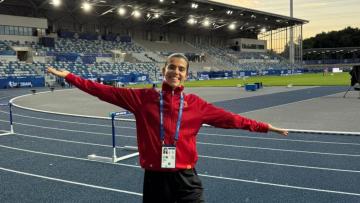 Mariana Machado na final dos 5 mil metros dos Mundiais Universitários