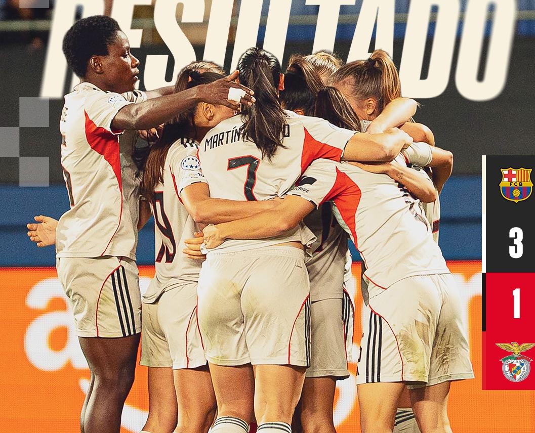 Benfica eliminado da 'Champions' feminina ao perder com FC Barcelona