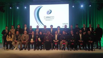 Santa Lúzia, Rafa, Rui Neto e Adrien Silva premiados na 28.ª gala “O Minhoto” 2025