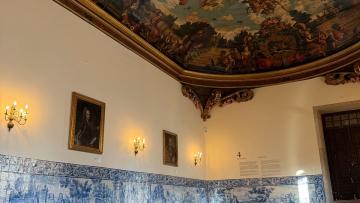 Museu dos Biscainhos reabriu salão nobre após intervenção na pintura do teto