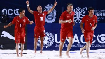 Portugal goleia na estreia de Bruno Torres como selecionador de futebol de praia