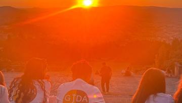 Grupo Jovens Franciscanos realizou sunset no Sameiro