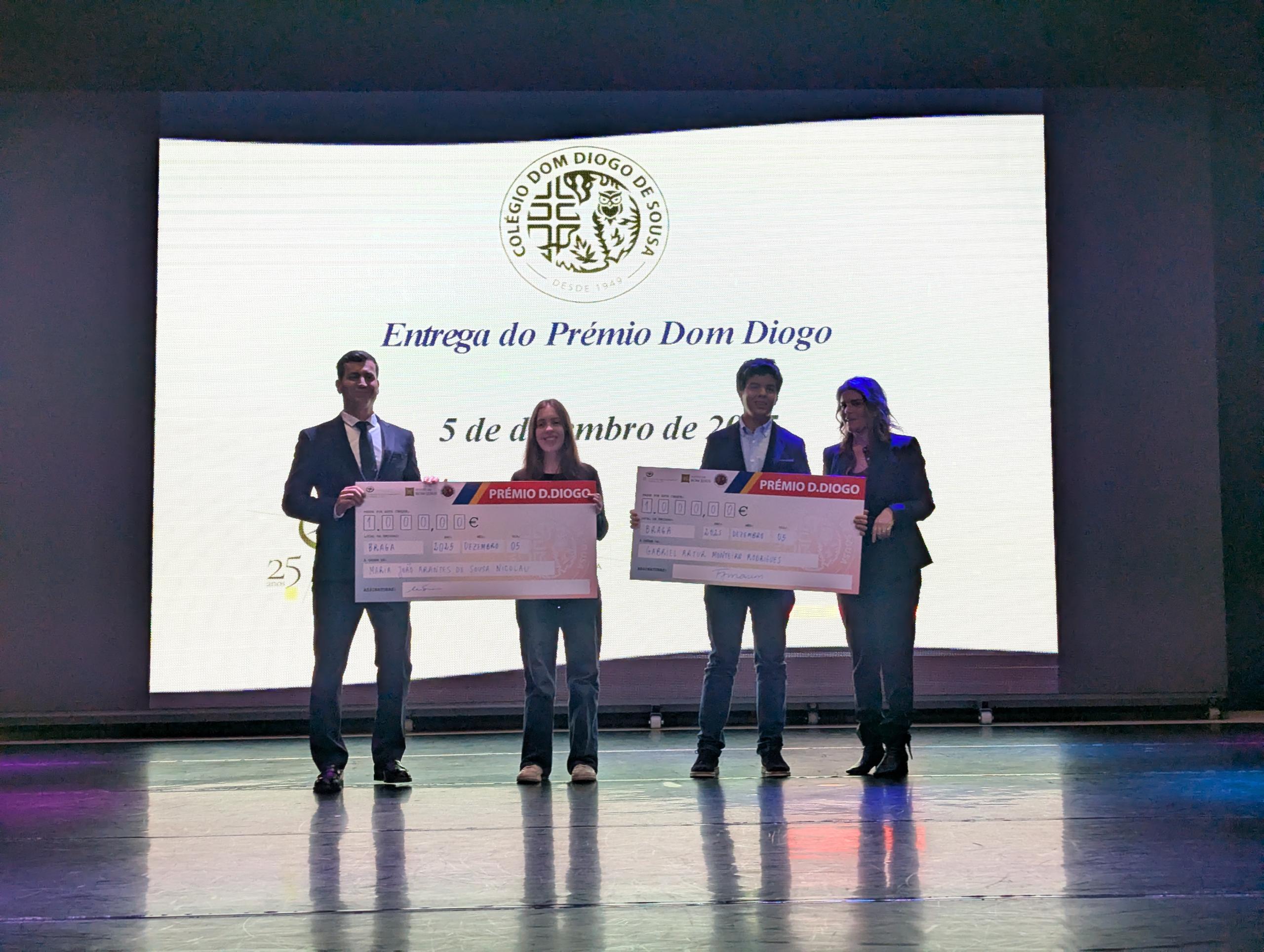 Colégio D. Diogo de Sousa celebrou mérito dos seus dois melhores finalistas