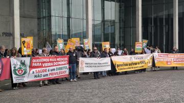 Profissionais de saúde em luta por estacionamento gratuito no Hospital de Braga