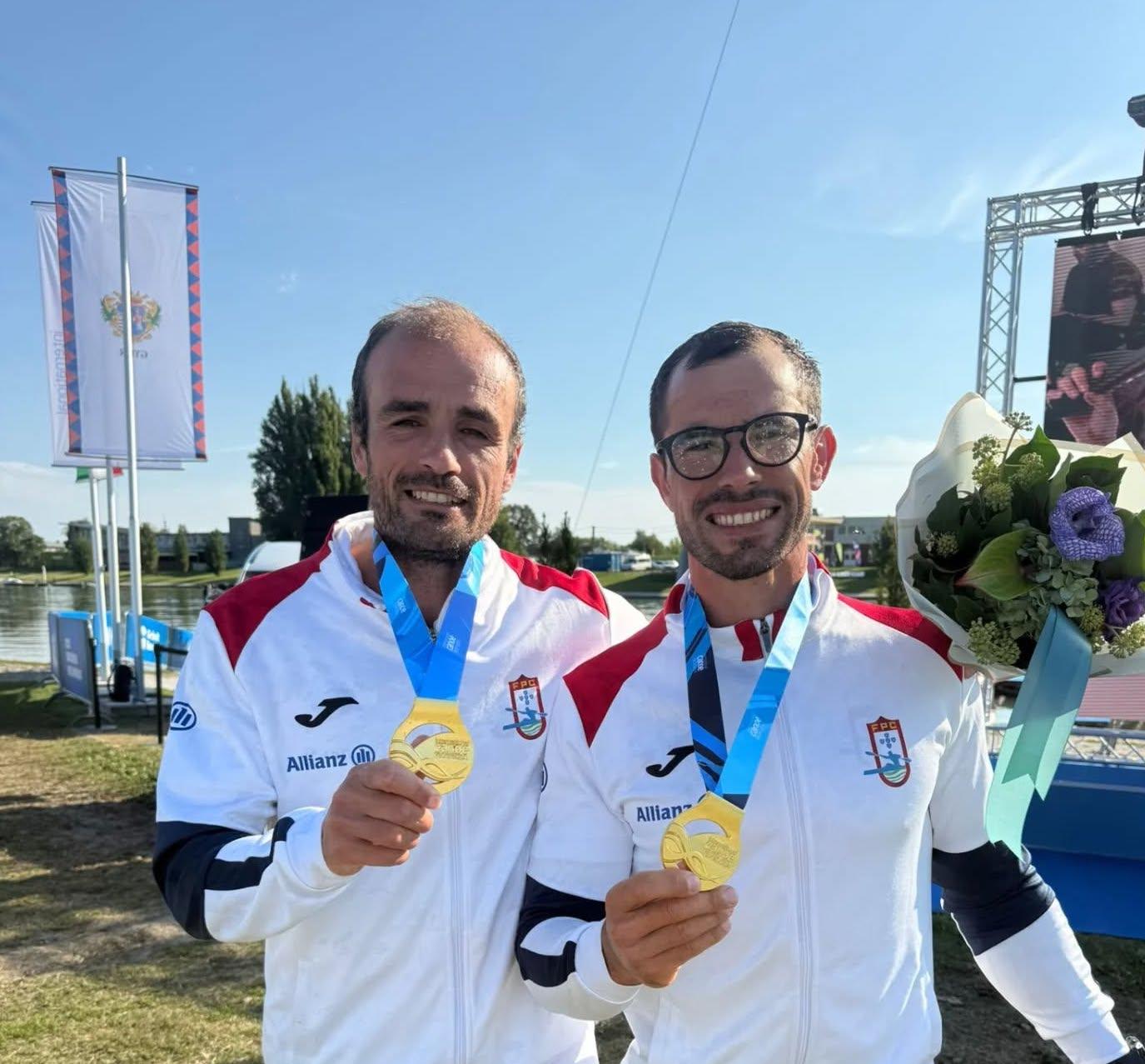 Canoístas José Ramalho e Fernando Pimenta tetracampeões do Mundo de K2 maratonas