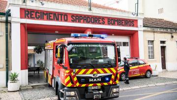 Quinze Sapadores Bombeiros de Lisboa mobilizados para resgate de vítimas
