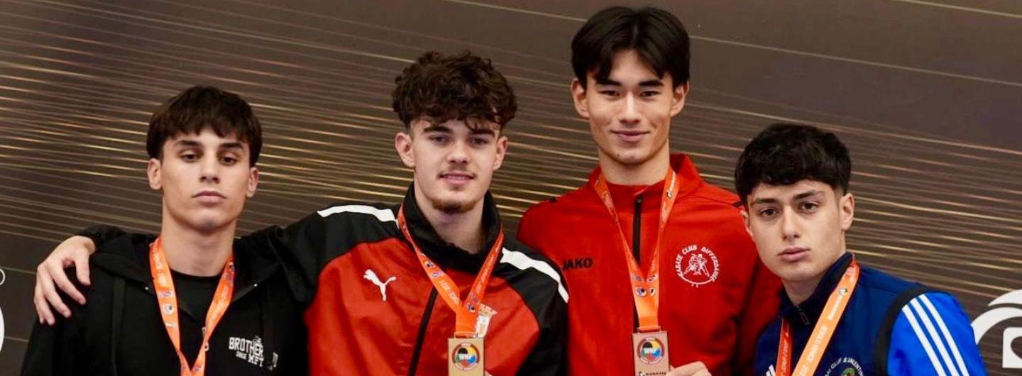 Guilherme Gonçalves conquista ouro em Sub-21 (-67 kg) no Karate 1 Youth League