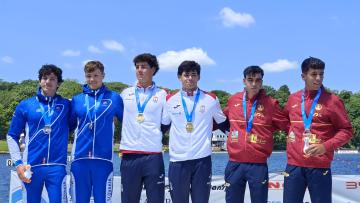 Atleta do Clube Náutico de Prado sagra-se campeão Mundial em K2 no escalão júnior
