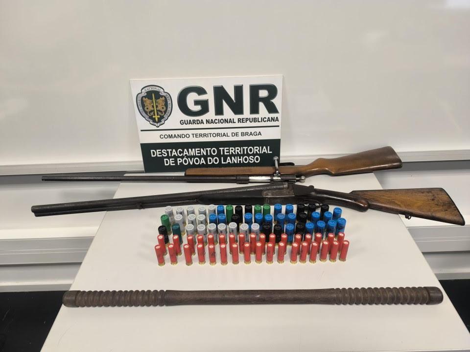 Detido por posse de arma proibida e ameaças em Amares