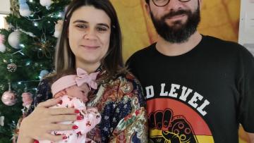 Aurora foi a primeira bebé a nascer na ULS Braga no dia de Natal