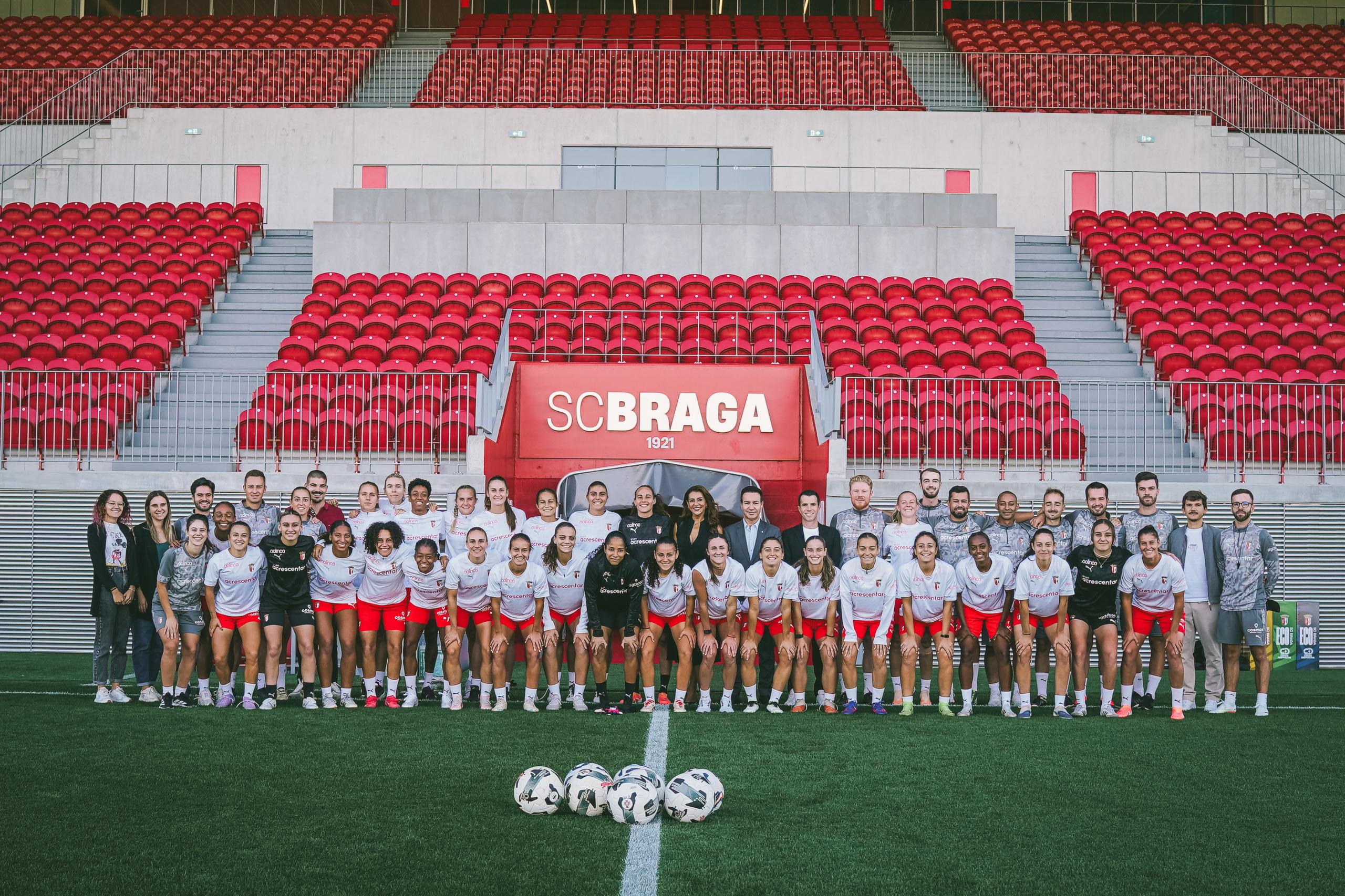 Catarina Furtado visitou instalações do SC Braga