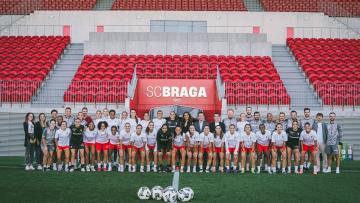 Catarina Furtado visitou instalações do SC Braga